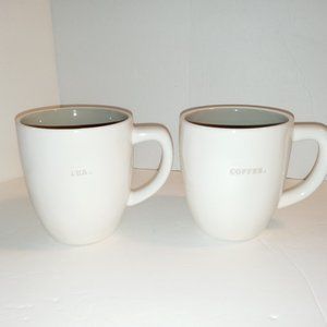 Rae Dunn Typewriter Coffee and Tea Mug Set